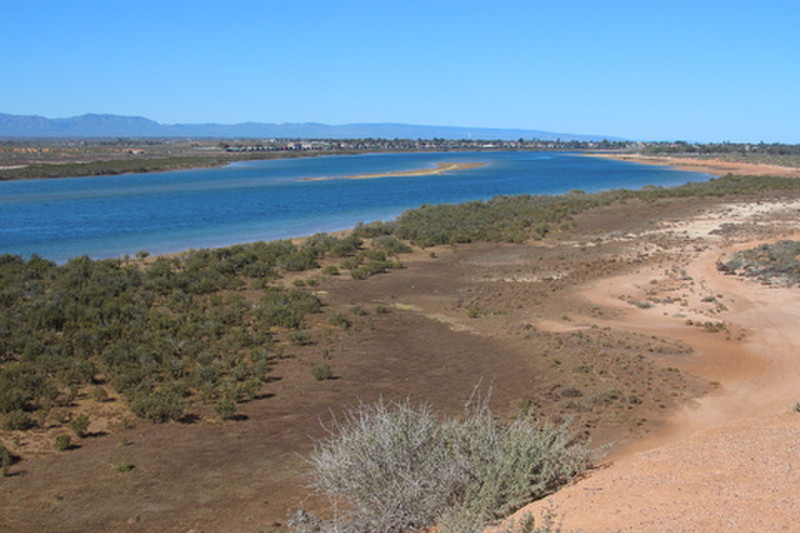 Looking back towards Port Augusta from the Red Cliff Lookout