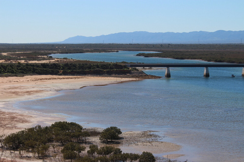 Looking toward the end of Spencer Gulf where Flinders rowed in his dinghy.