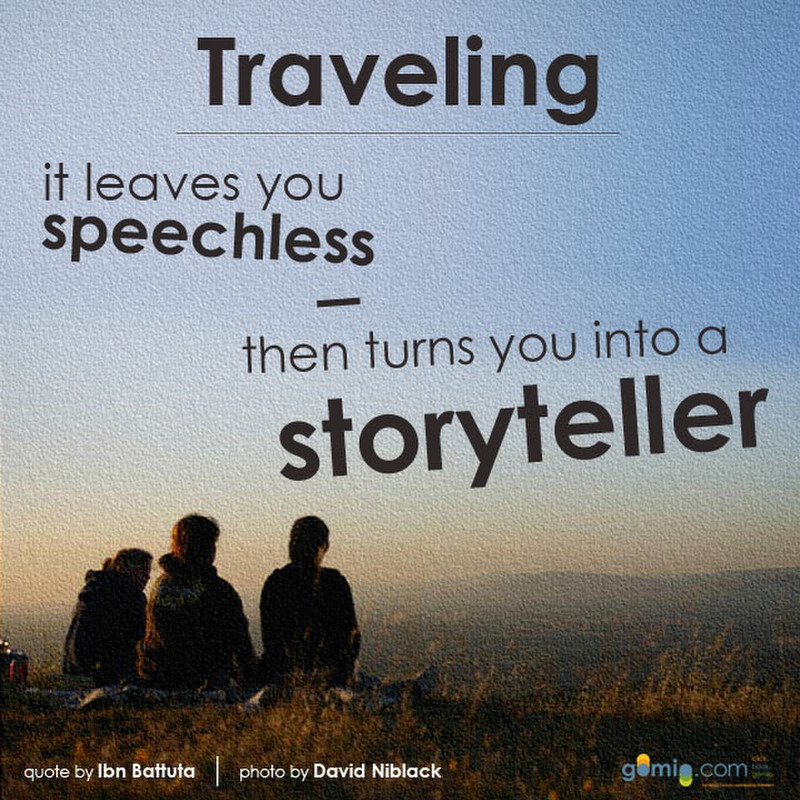travelling, storyteller