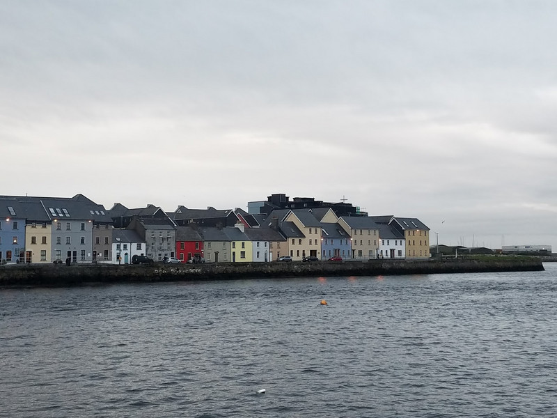 The most photographed street in Galway, the Waterfront Row