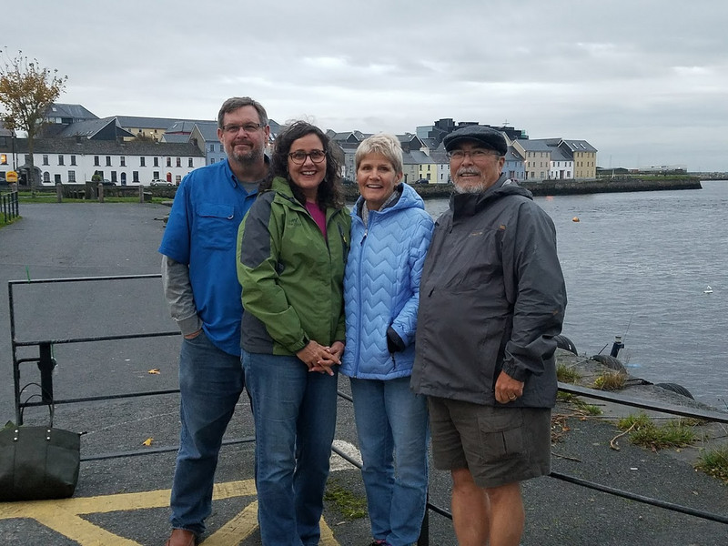 A walk about the beautiful Galway cityscape, Michael, Laura with Renee & Mike