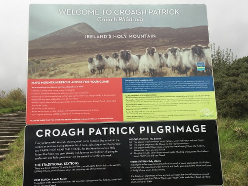 croagh patrick = St. Patrick's mountain