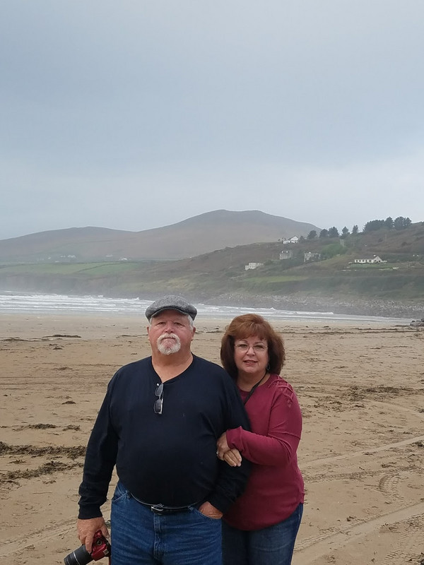 David & Terri strolling along the ClogerHead Beach
