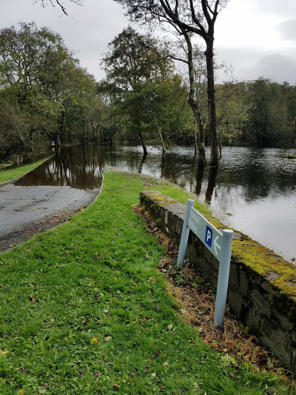 The flooding at Ross Castle car-park lot