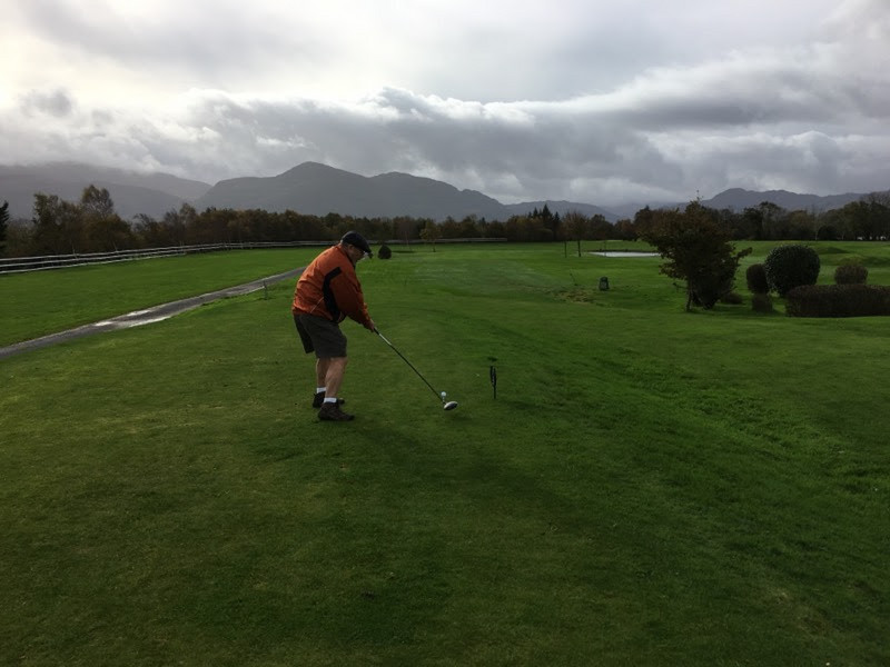 Mike's tshot from the 9th hole