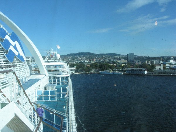 Arriving in Oslo's port