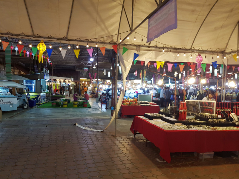 Quiet corner of the night bazaar