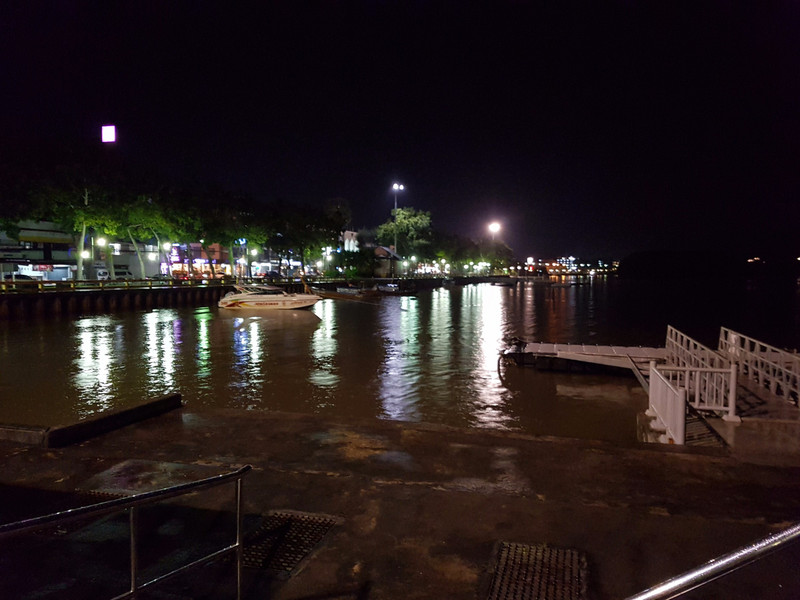 Krabi river at night