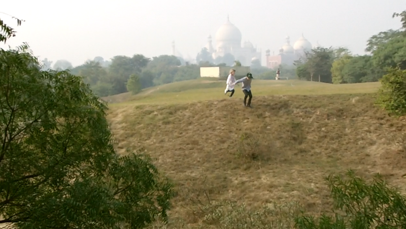 Kids Running From Taj