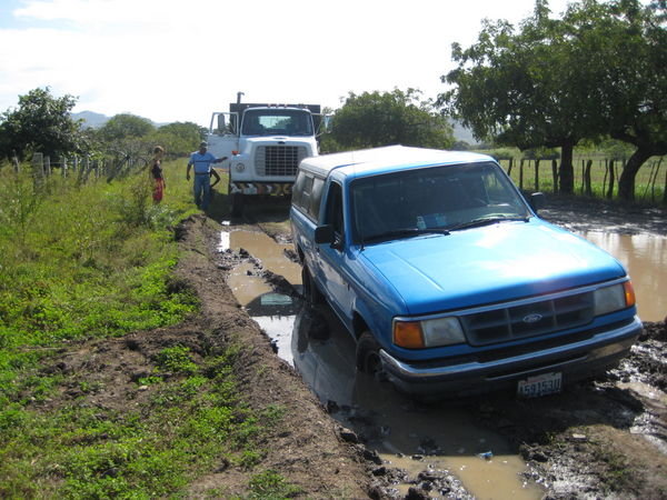 Truck in the mud