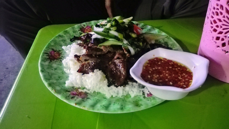 Possibly the tastiest beef we've ever eaten. Halal street food, Ho Chi Minh, Vietnam