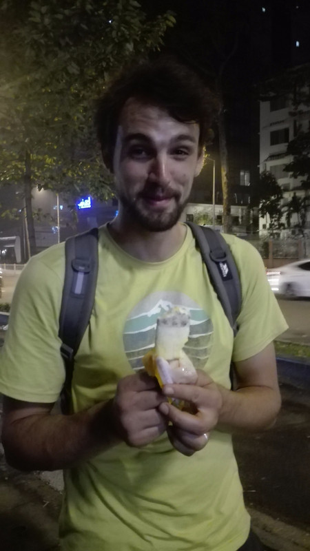 Abdel loved his durian flavoured ice cream (not) in Ho Chi Minh