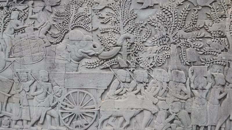 Carvings at Angkor city