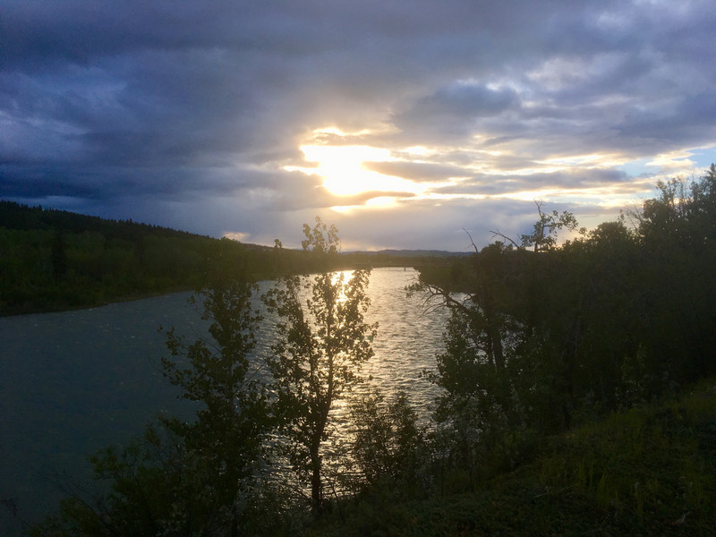 The Bow River in Cochrane