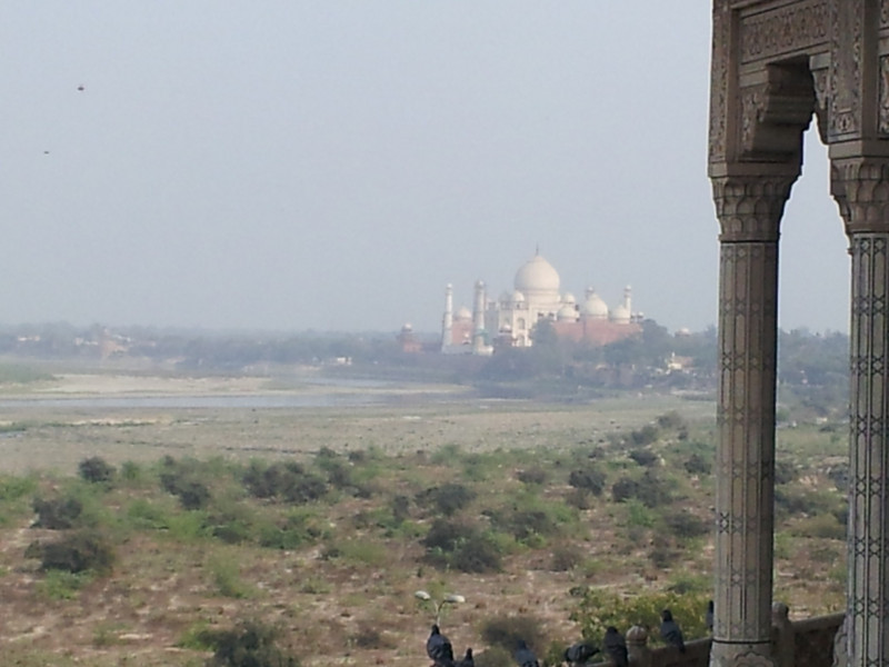 Taj Mahal View from Red Fort