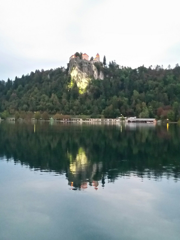 Looking across to Bled Castle 