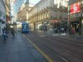 New town streets with trams