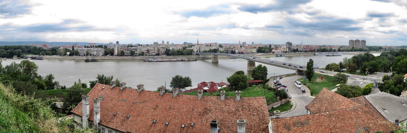 view from Petrovaradin Fortress, Novi Sad, Serbia