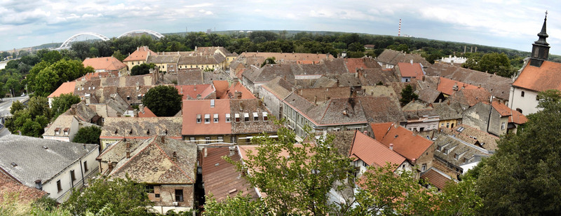 view from Petrovaradin Fortress, Novi Sad, Serbia