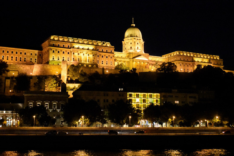 Budapest by night along the Danube
