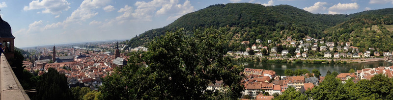 view from Heidelberg Castle, Heidelberg, Germany