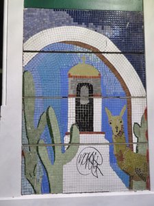 Bellavista mosaic, Santiago