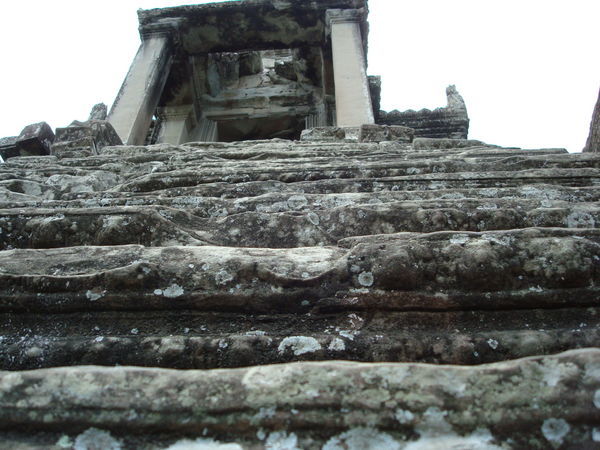 Climbing Ankgor Wat