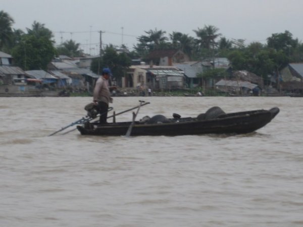 Local Transport system/housing in the Mekong Delta