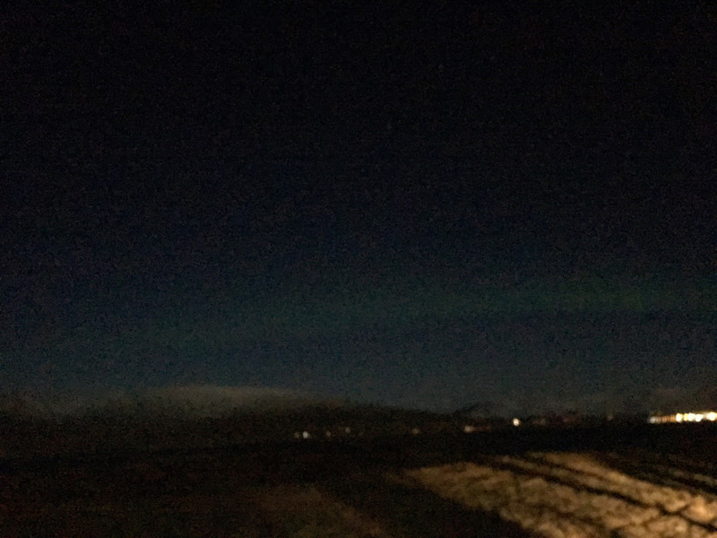 Green Strip - what we saw of Northern Lights