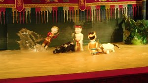 Water puppet show