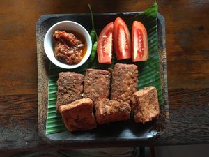 Dinner - tempeh and tofu