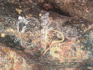 Aboriginal rock painting