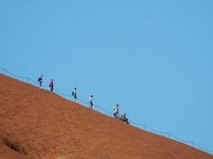 Climbers at Uluru