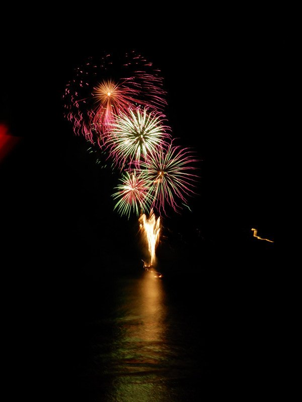 Fireworks from Honolulu balcony