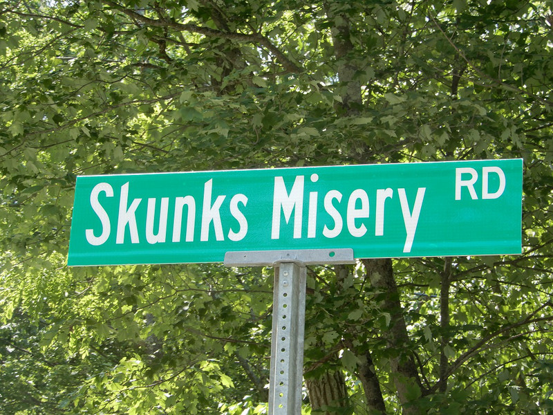 Upstate New York road sign
