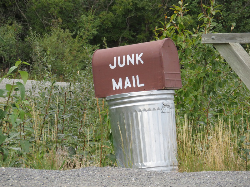 Near Copper River mail system - junk mail