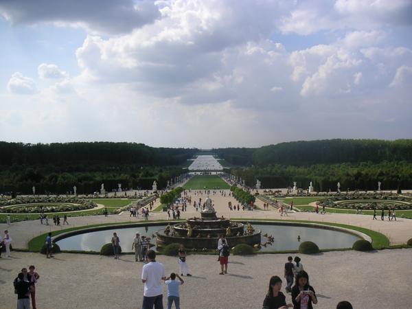 The backyard of Versailles