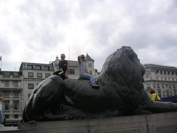 Dan on a Lion