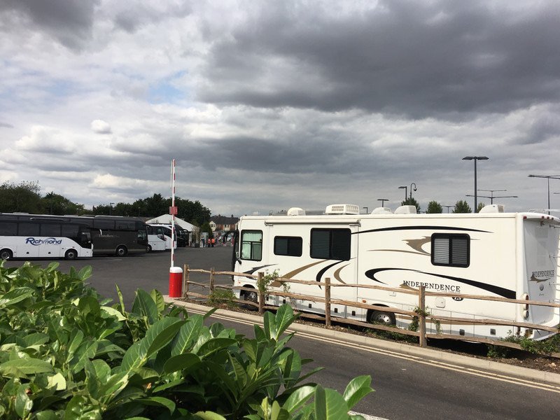 Poll Position in the Bicester Village Executive Coach Park