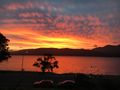 Abendrot über dem Lake Te Anau