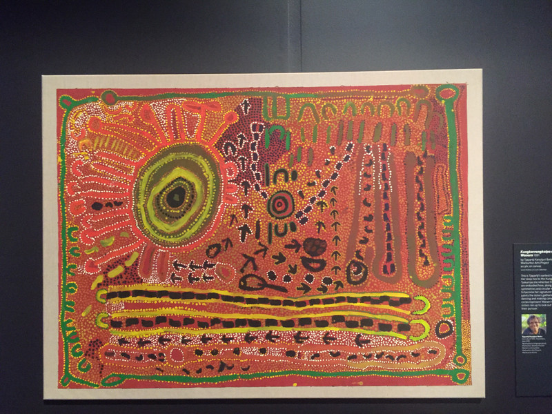 Gemälde von Aborigines über die 7 Schwestern 