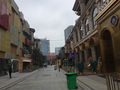 Fussgängerzone in Wuhan, im Stil der 30-er Jahre, alles von Herrn Wang erbaut