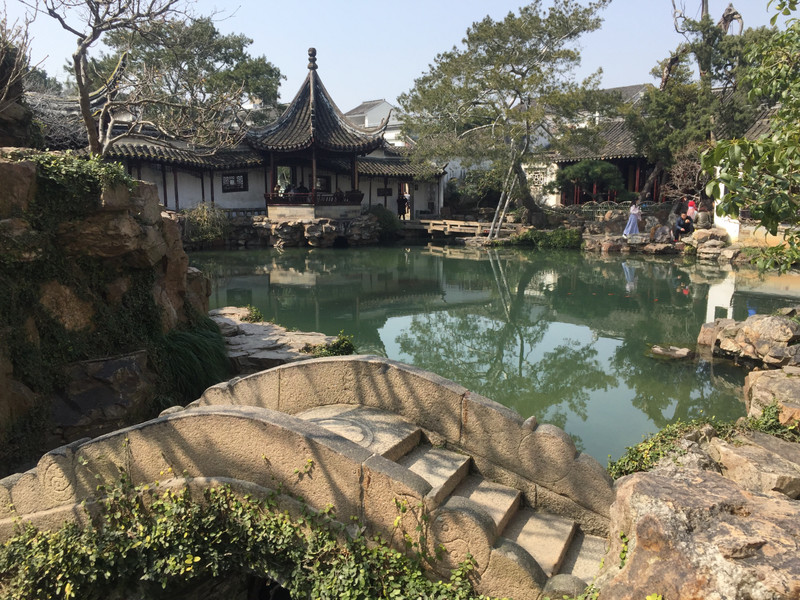 Chinesischer Garten (400 Jahre alt) in Suzhou