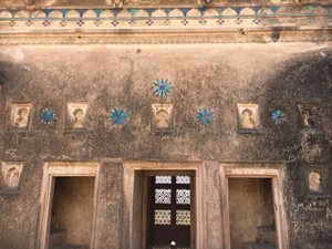 Verzierungen im islamischen Stil im Paladt für den Mogulkaiser in Ochhra