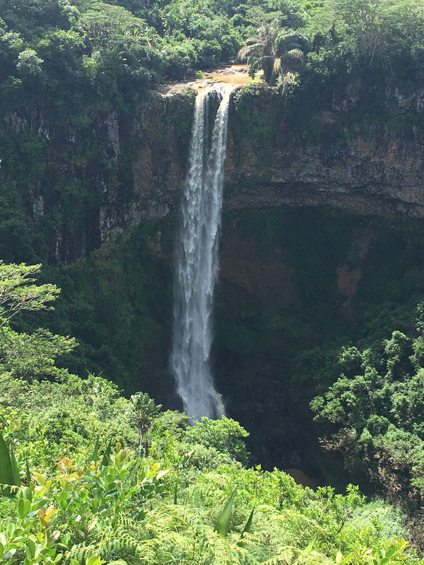 Der Chamarel-Wasserfall (Black River) auf Mauritius 