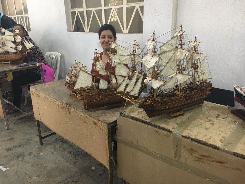 Atelier für Modellschiffsbau in Curepipe (Mauritius)