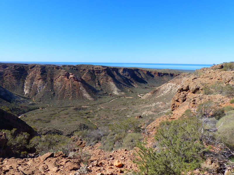 Looking At The Length Of Charles Knife Canyon