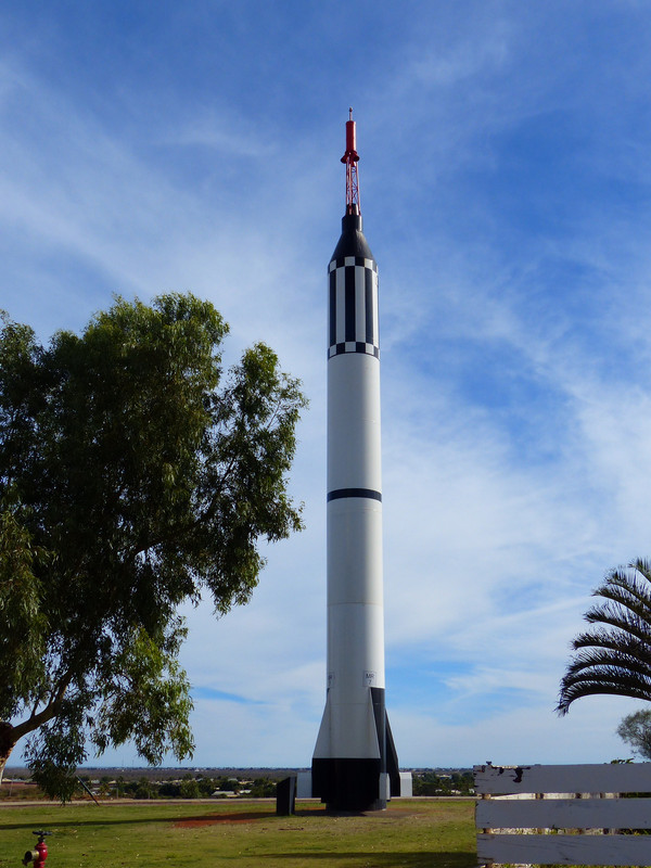 Mercury Capsule atop Redstone Rocket