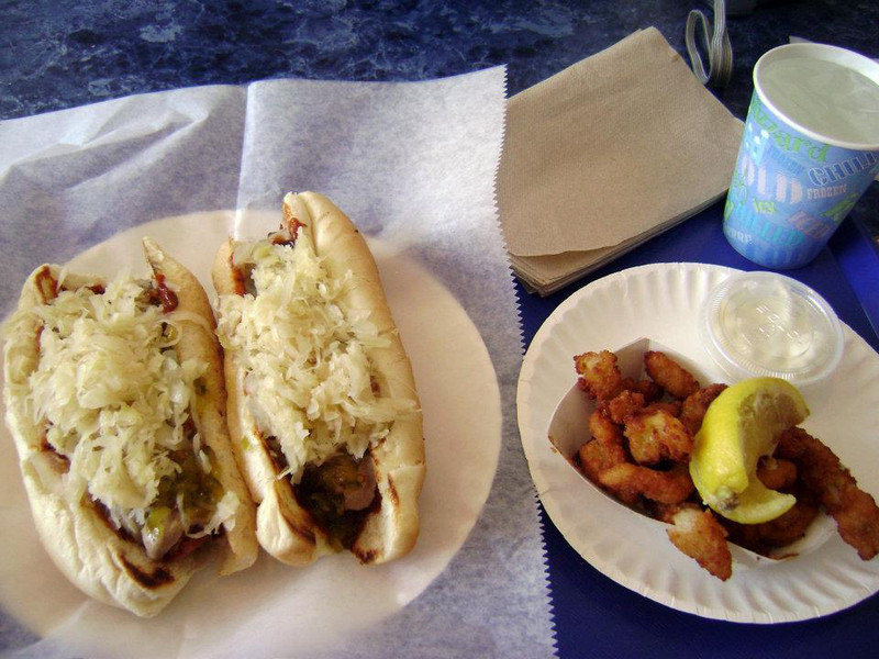 Spicy Hot Dogs at Merritt Canteen