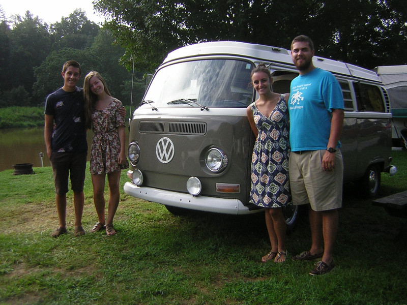 Us with our VW Vanagon